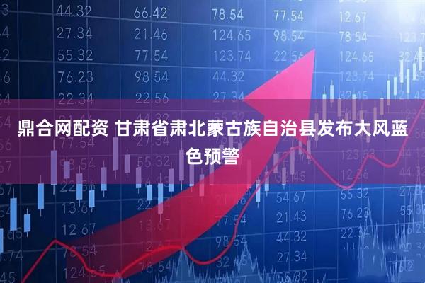 鼎合网配资 甘肃省肃北蒙古族自治县发布大风蓝色预警
